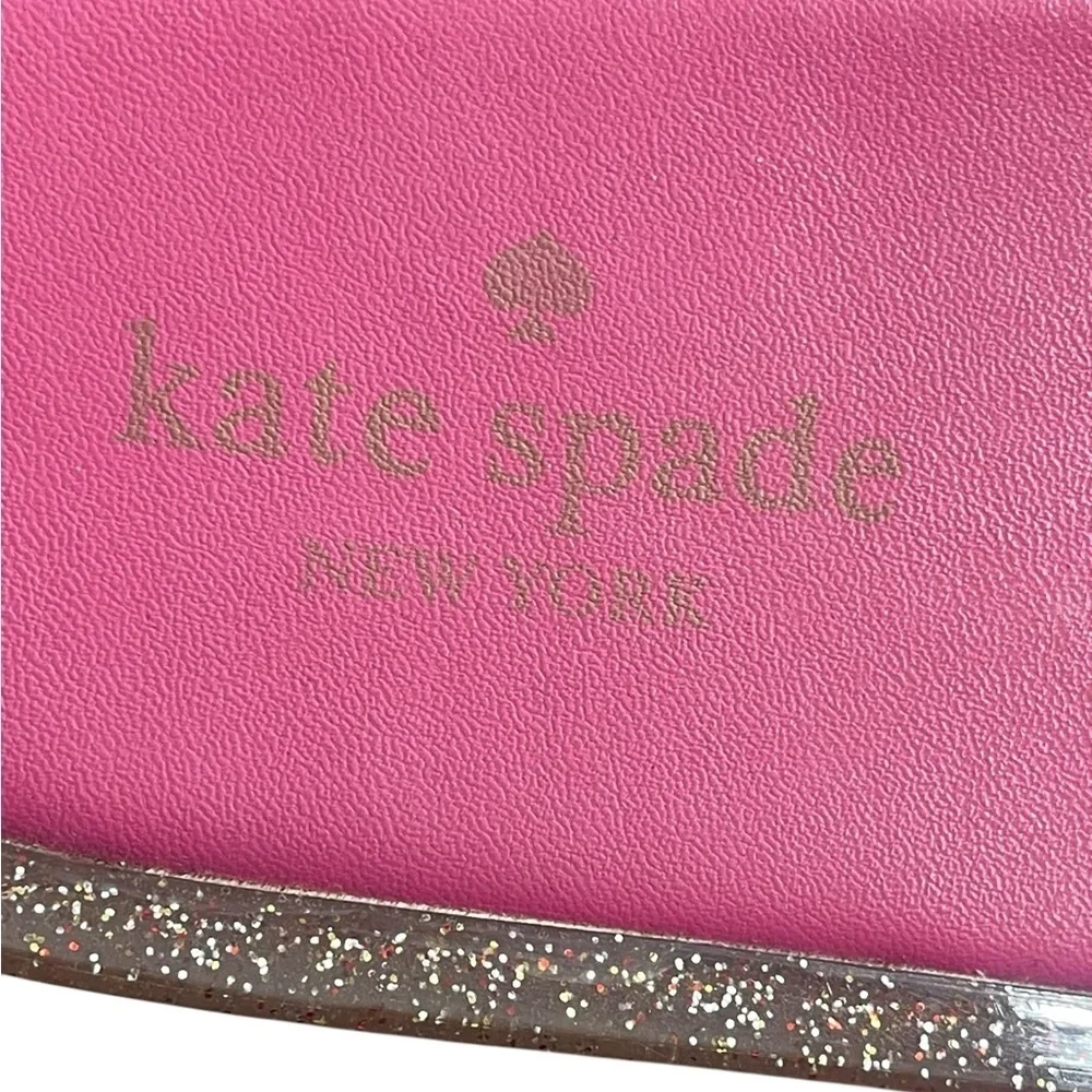 Kate Spade Splash Glitter Rubber Jelly Slip On Sandals Sz 8 Slides Flip Flop